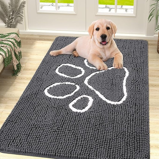 smiry Dog Door Mat for Muddy Paws (47x32 Inches,