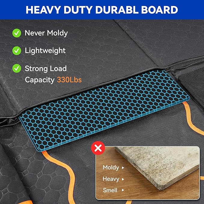 Back Seat Extender for Dogs with Hard Bottom