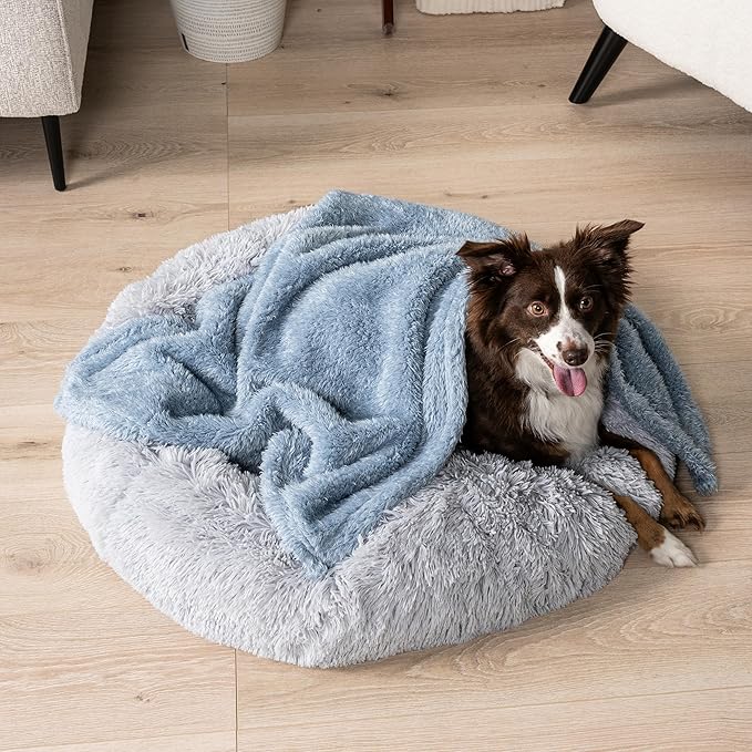 PetAmi Dog Blanket for Small Dogs Blue 24x32