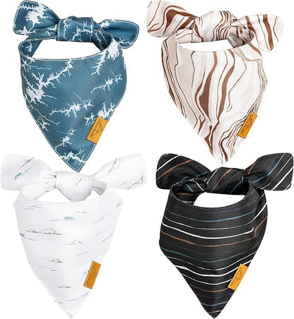 Remy+Roo Small Summer Dog Bandanas 4 Pack