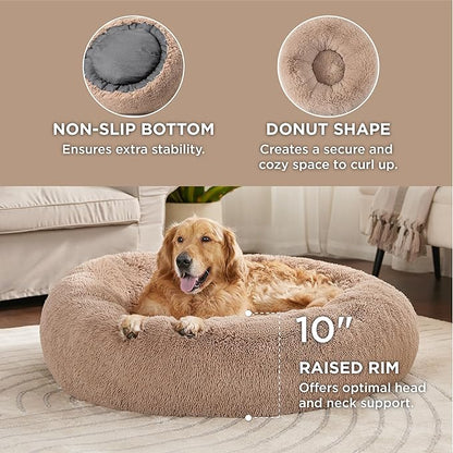 Bedsure Calming Dog Bed for Extra Large Dogs 45 inches 125 lbs