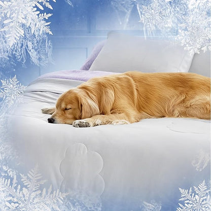 Lesure Premium Cooling Dog Blankets for Bed Q-MAX>0.4，Durable Self 60x80