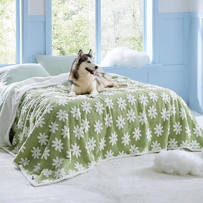 Lesure Waterproof Dog Blanket for Large Dogs 3D Textured