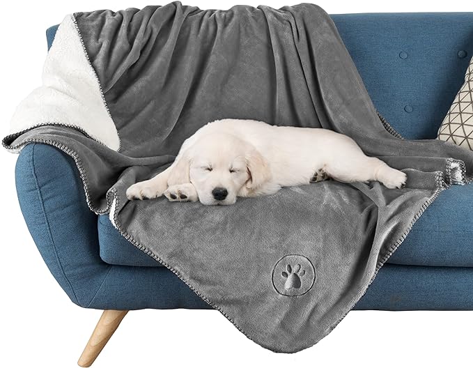 PETMAKER Waterproof Pet Blanket 50x60-Inch Reversible