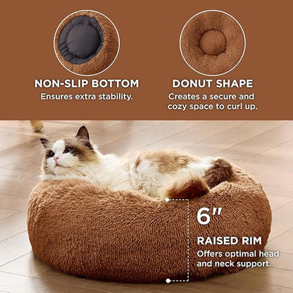 Bedsure Calming Cat Beds for Indoor Cats 20 inches, 15 lbs