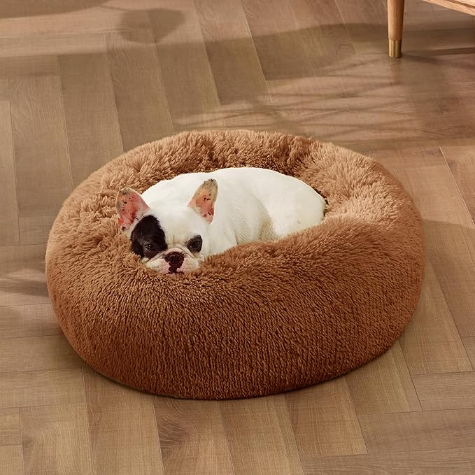 Bedsure Calming Dog Bed for Small Dogs 23 inches 25 lbs