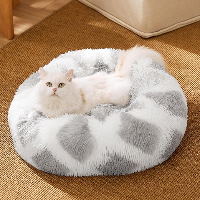 Bedsure Calming Cat Beds for Indoor Cats 20 inches, 15 lbs