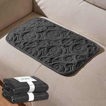 Kritter Planet Pack of 2 Waterproof Dog Bed Pad, Small Furniture Covers for Pets, Reversible Dog Mat, Couch Sofa Protector Mat for Puppy Cats 16 x 24 inch