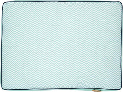 Now House for Pets by Jonathan Adler Teal Chevron Cushion Dog Bed (FF15504)