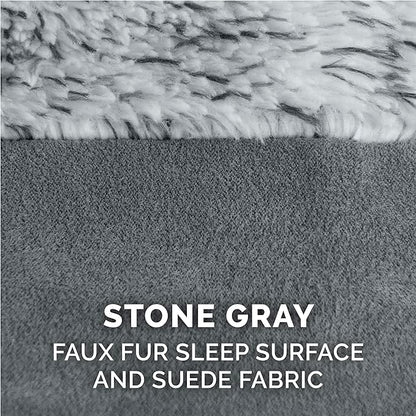 Furhaven Cooling Gel Dog Bed for Large Dogs w/ Removable Bolsters & Washable Cover 95 lbs