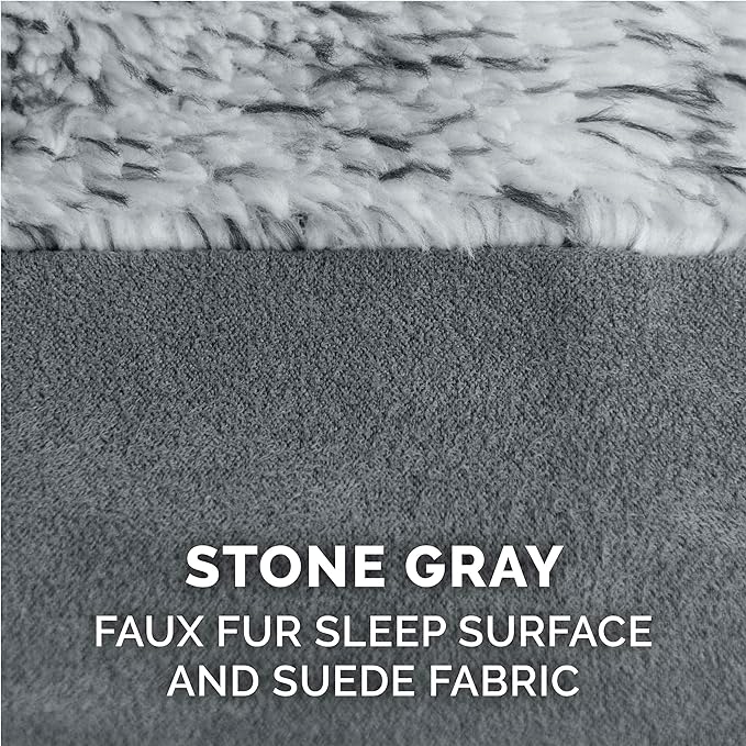 Furhaven Memory Foam Dog Bed for Large Dogs w/ Removable Bolsters & Washable Cover 125 lbs