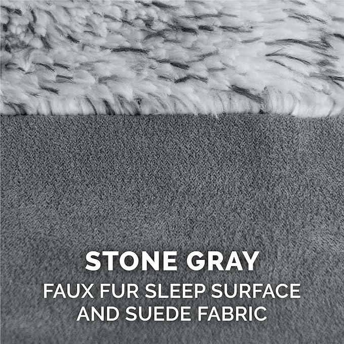 Furhaven Memory Foam Dog Bed for Large Dogs w/ Removable Bolsters & Washable Cover 95 lbs