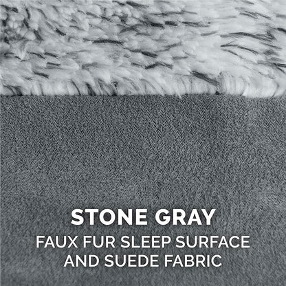 Furhaven Memory Foam Dog Bed for Large Dogs w/ Removable Bolsters & Washable Cover 95 lbs