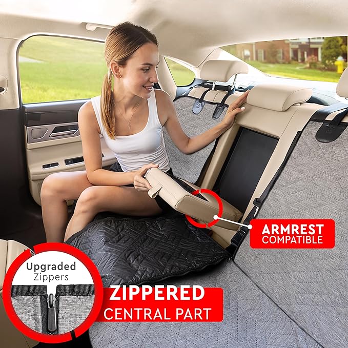 Helteko Dog Car Seat Cover for Back Seat 100% Waterproof,