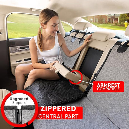 Helteko Dog Car Seat Cover for Back Seat 100% Waterproof,