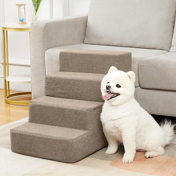 Pawque Dog Stairs for High Bed Couch & Pet Steps for Small Dogs Cats (18 inches