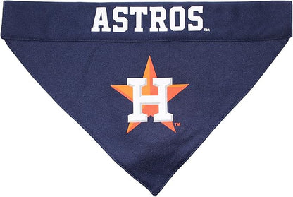 Pets First MLB Houston Astros Reversible Bandana Size XX-Large for Dogs & Cats. 2 Sided Sports Bandana