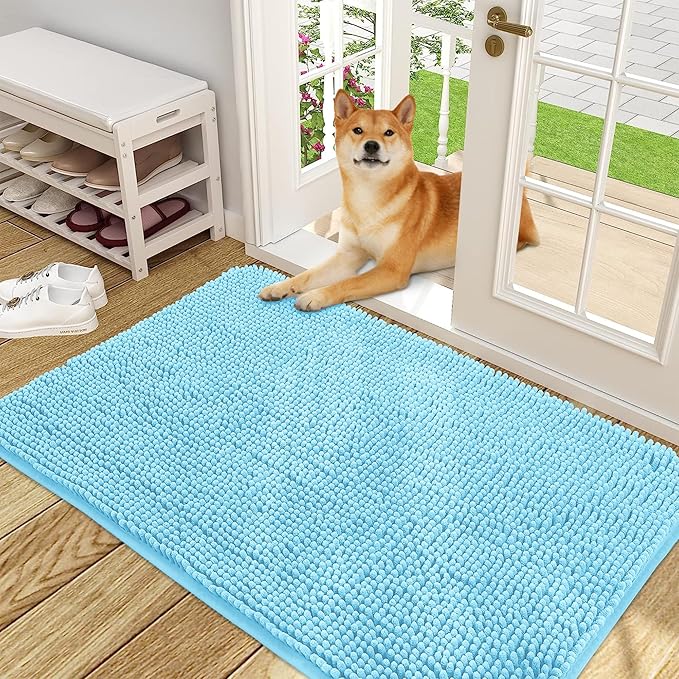 OLANLY Dog Door Mat for Muddy Paws 48x30