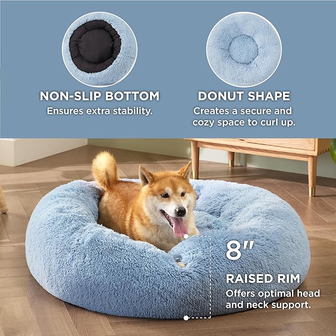 Bedsure Calming Dog Bed for Medium Dogs 45 lbs 30 inches