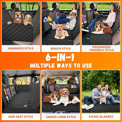 Dog Seat Cover for Car Back Seat