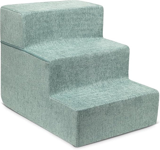 Best Pet Supplies Portable Foldable Foam Pet Stairs/Steps for Couch 3-Step (H: 16.5")