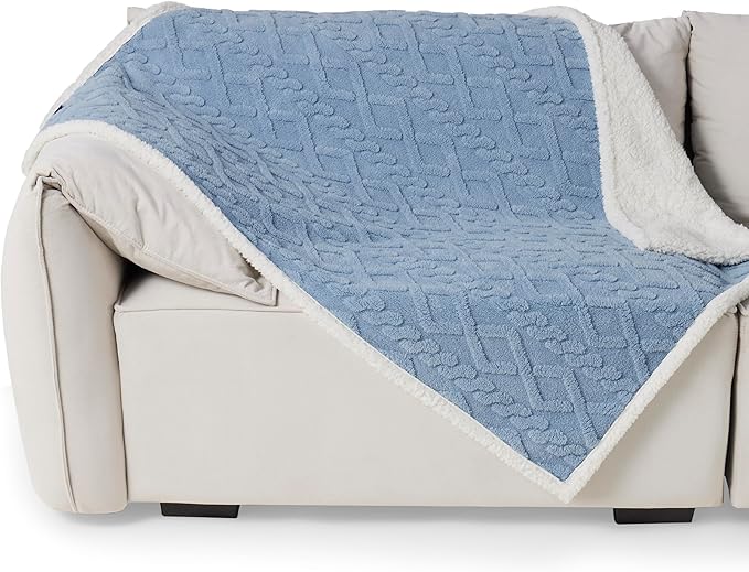 Bedsure Waterproof Dog Blankets for Large Dogs 40"x50", Light