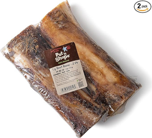Pet 'n Shape Beef Bone Dog Treats 2 Count