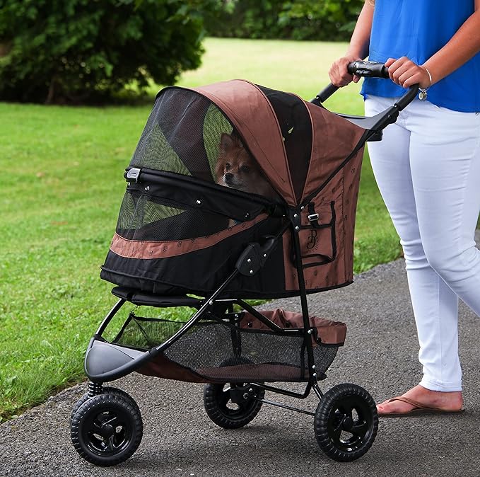 Pet Gear No-Zip Special Edition 3 Wheel Pet Stroller for Cats/Dogs 4 Colors