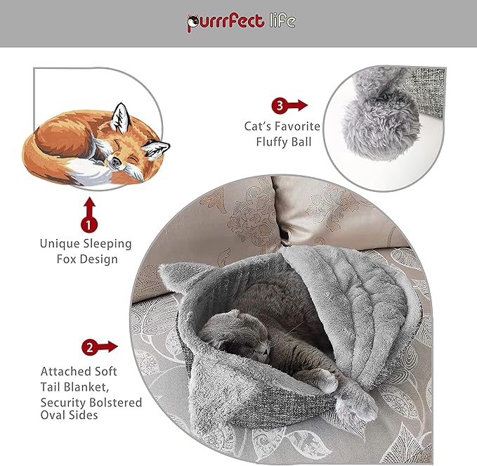 Oval Pet Beds for Cats and Small Dogs