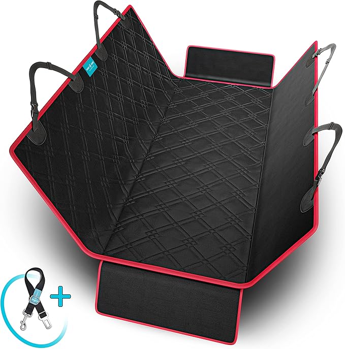 Dog Car Seat Cover Hammock Pet Seat Cover Protector for Cars Truck & SUV 100% Waterproof