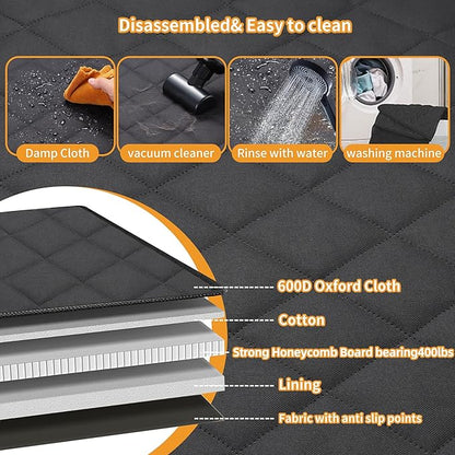 Dog Car Seat Cover 40%, Honeycomb 400lbs, 600D