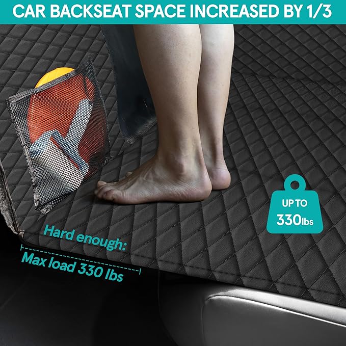 Hard Bottom Car Seat Cover for Dogs 330 lb