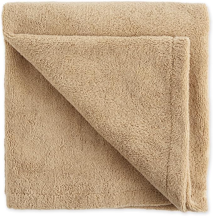 Bone Dry Pet Grooming Towel Collection Absorbent Microfiber X-Large, 41x23.5", Embroidered Taupe