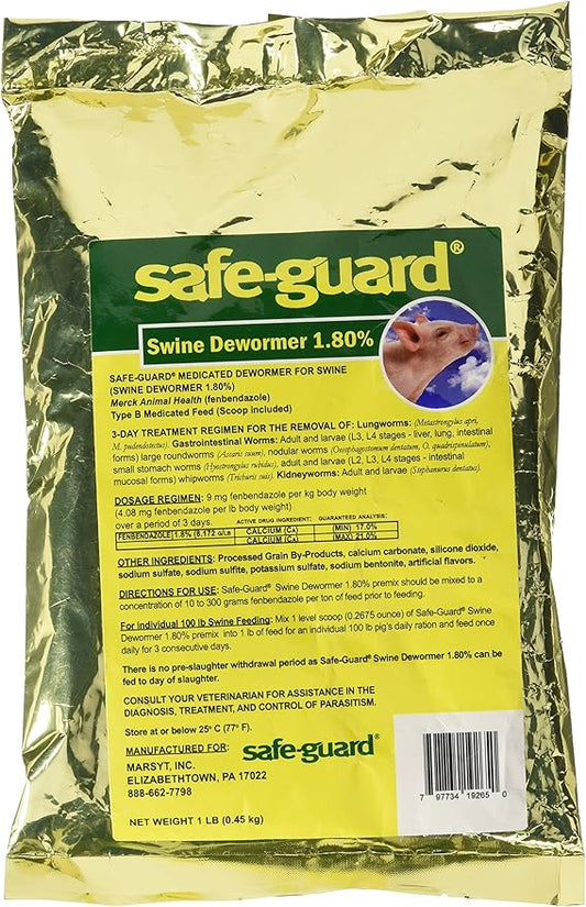 184311 1 LB Safe-Guard 1.8% Swine Scoop