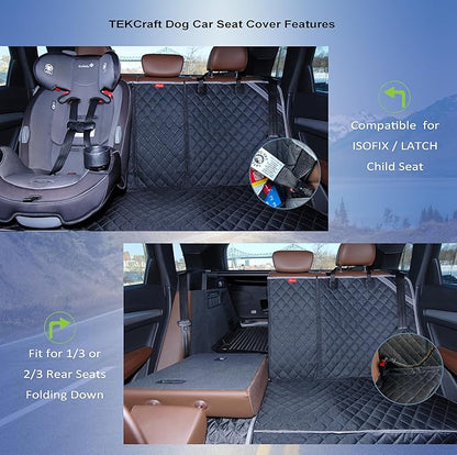 Dog Car Seat Cover Pet Backseat Cover Bench