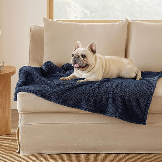 Bedsure Dog Blanket for Medium Dogs Washable 300GSM Coral 30x40IN