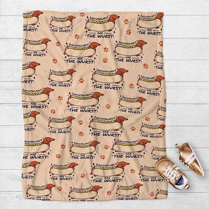 Dachshund Dog Blankets Puppy Blanket 30x40 in