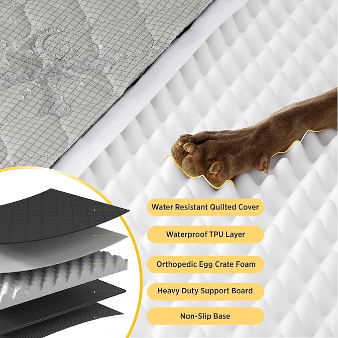 Lesure Dog Car Seat Cover for Back Seat with Hard Bottom