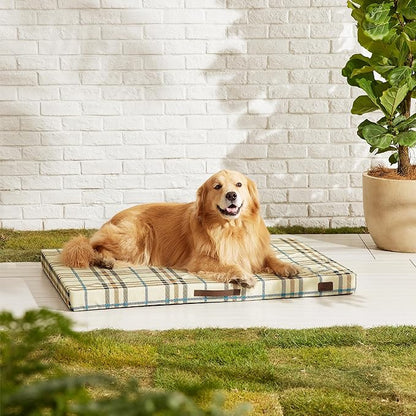 Bedsure Extra Large Patterned Dog Bed for Large Dogs Cover(44"x32", Cream)