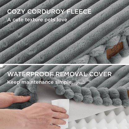 Bedsure Orthopedic Dog Bed for Medium Dogs (30x20, Warm