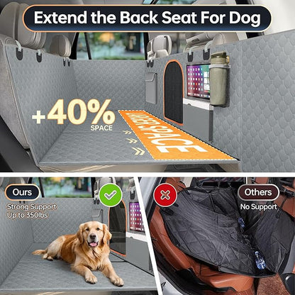 Senose Dog Car Seat Cover for Back Seat
