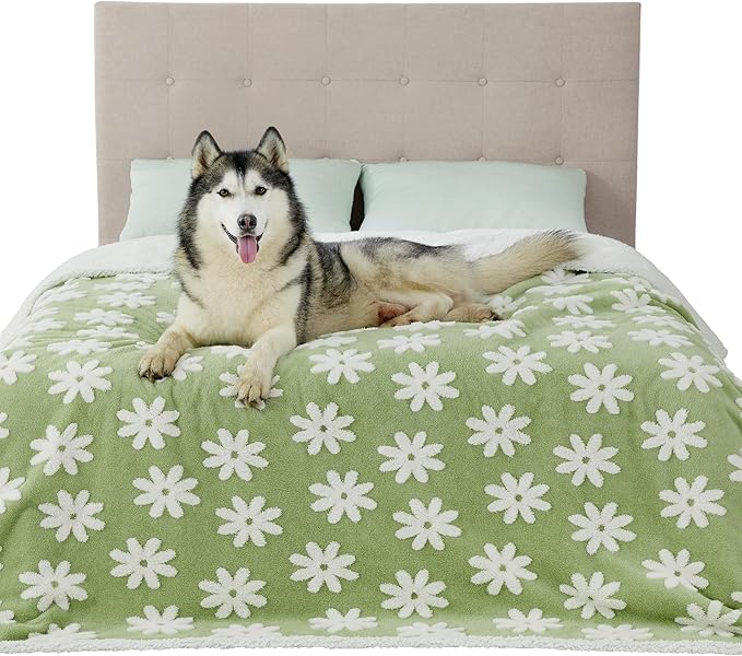 Lesure Waterproof Dog Blanket for Large Dogs 3D Textured