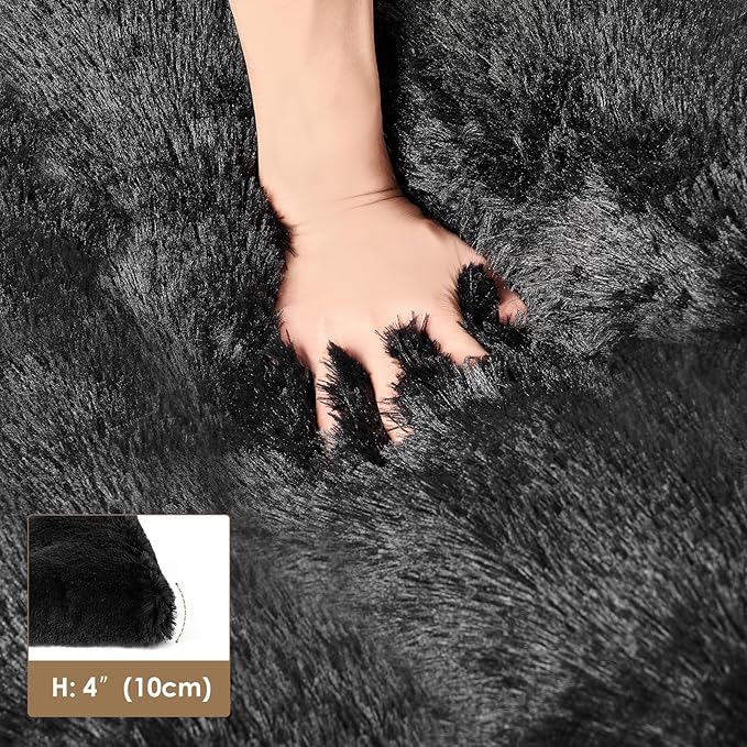 EHEYCIGA Fluffy Dog Crate Pad