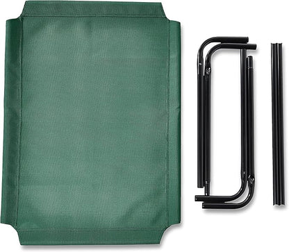 Amazon Basics Cooling Elevated Dog Bed with Metal Frame 43"L x 25.6"W x 7.5"Th, Green