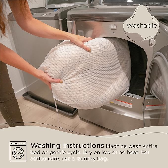 Best Friends by Sheri The Original Calming Donut Cat and Dog Bed in Shag Fur Shag Dark Brown 18"