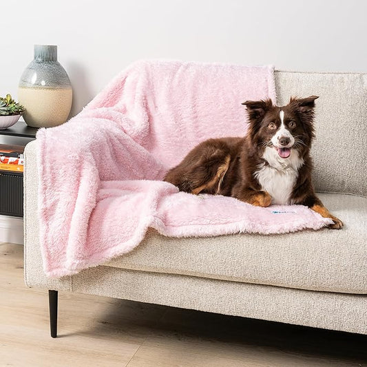 PetAmi Dog Blanket for Large Medium Dogs Pink 40x60
