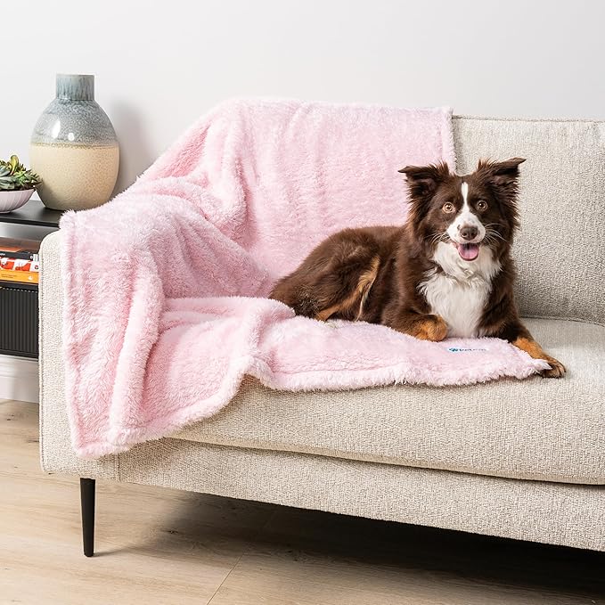 PetAmi Dog Blanket for Small Medium Dogs Pink 29x40