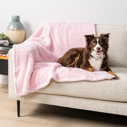 PetAmi Dog Blanket for Small Medium Dogs Pink 29x40