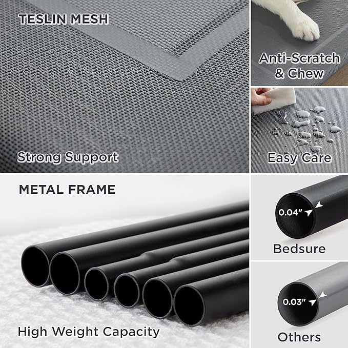 Bedsure Elevated Raised Cooling Cots Bed for Large Dogs 49 inches