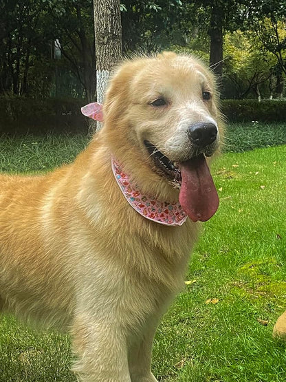 Christmas Day Dog Bandana Red Green Plaid Cotton